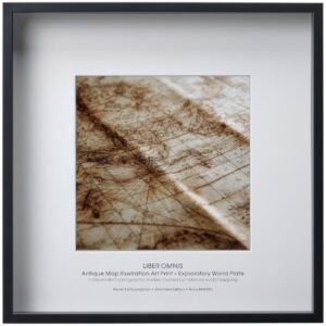 Antique Map Illustration Art Print – Exploratory World Plate