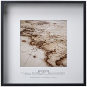 This Renaissance world map art print